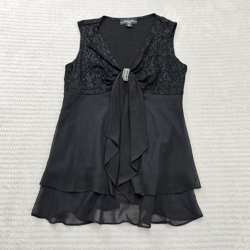 Women's R&M Richards Petite Dressy Beautiful Tank Shirt Size‎ 6P